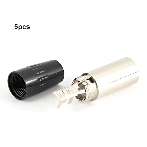 5 stk. 4-pin XLR-stik Mini han mikrofonkabeladapter MIC lydstik