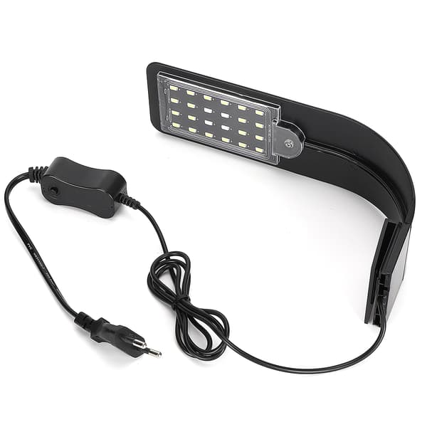 Akvariefisketanke Mini LED Clip Lys Vandplanter Belysningslampe Tilbehør EU Stik 220VX5