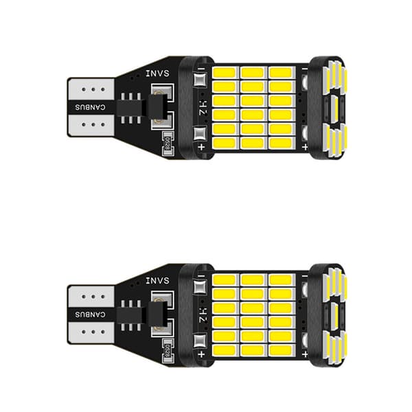 【03】2x Canbus T16 T15 921 W16W LED-peruutusvalo autoon White