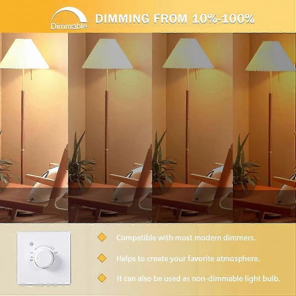 Dæmpbar R7S LED 78 mm varm hvid 2000K, 20W halogenudskiftning (2-pak)