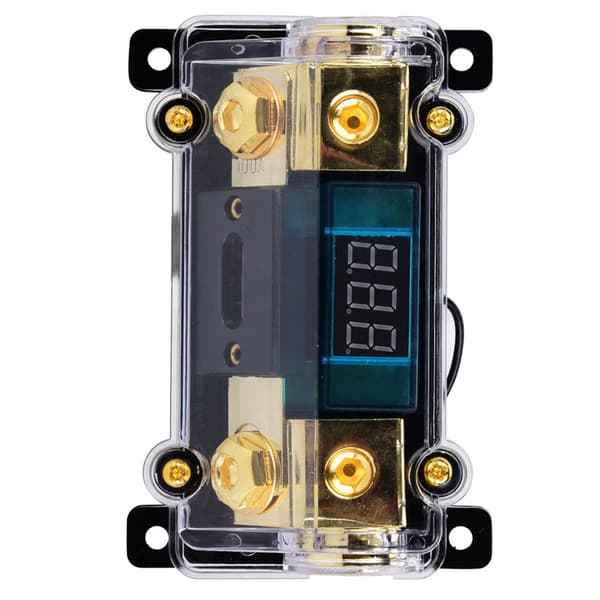 24V 100A Bil Audio Digital Afbryder Sikringsholder Distributionsblok med LCD-display