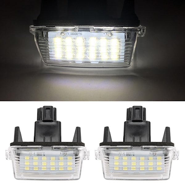 1 par LED nummerpladelygte, passer til Toyota Corolla 2014
