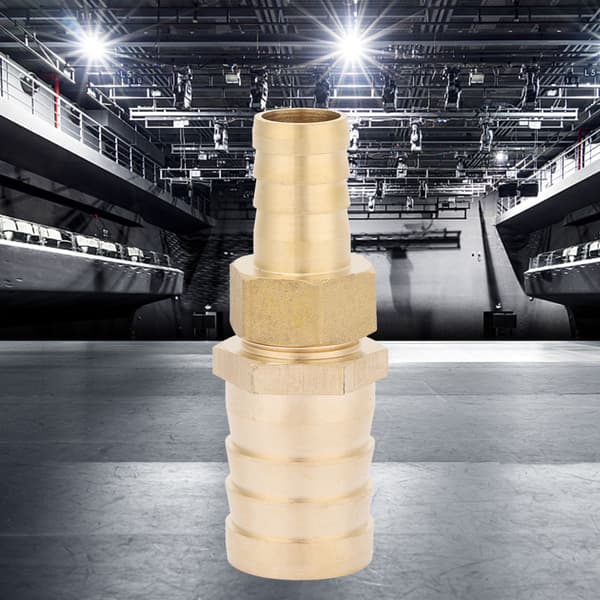 Messing Barbed Reduceringsbøsning Hun Gevind Rørfitting Konnektor Adapter (16-25mm)