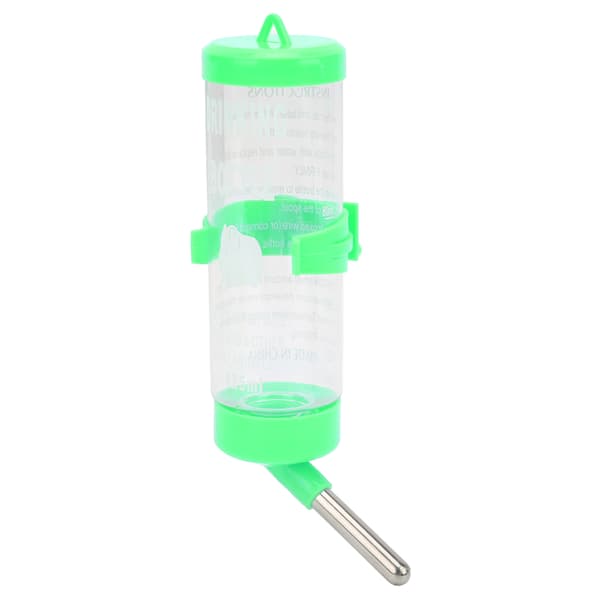 Hamster Vattenflaska Automatisk Droppfri Hamster Dricksfontän för Små Djur Grön 125ML