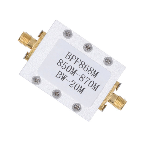 Båndpasfilter FM Broadcast SMA K Interface 850‑870MHz Elektronisk komponent BPF868M med kabinet