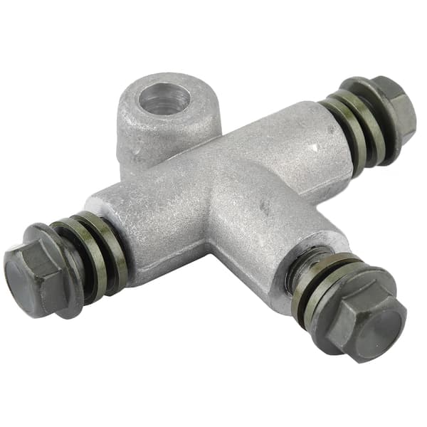 Moottoripyörän mönkijän hydraulinen 3-tie jarruöljyletkun sovitinputken T-liitin 10mm