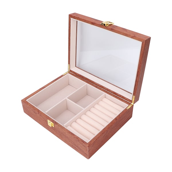 Smyckeskrin Armband Örhänge Halsband Display Organizer Fodral för Smyckesförvaring