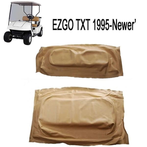 1 set Golfbil Tan Framstol Bottenöverdrag Ryggstöd För 1994-2014 71602-g04, 71753-g04