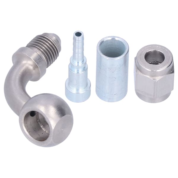 4 stk. 75° Motorcykel Bremseolie Slange Banjo Fitting Rustfrit Stål M10 Udskiftning til Ducati