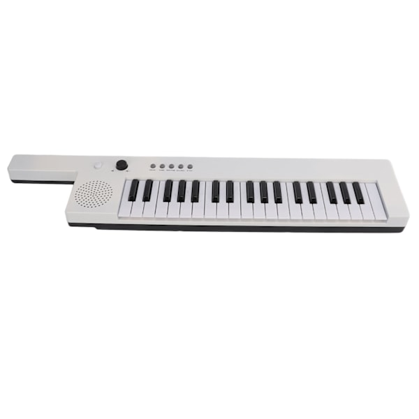 37 Tangenter Keyboard Piano Bärbar Gitarr Elektronisk Orgel Mini Keytar Utbildning MusikinstrumentBF-3755 Vit