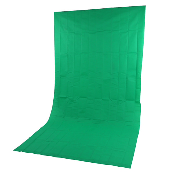 Dobbeltsidet 1,6x3M Fotografi Baggrundsklud NonWoven Studio Fotobaggrund (Grøn)