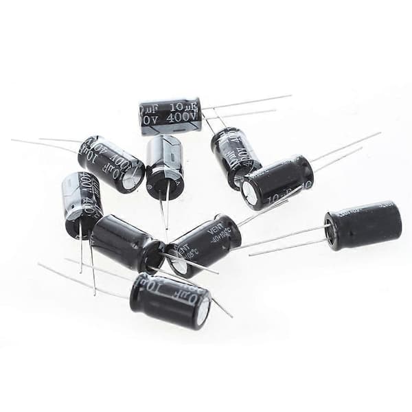 40 x 400V 10UF Elektrolytkondensator med låg ESR-impedans Musta