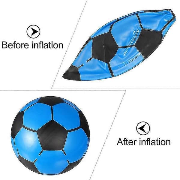 6-delat set med uppblåsbara fotbollar för mångsidig lek och träningspass