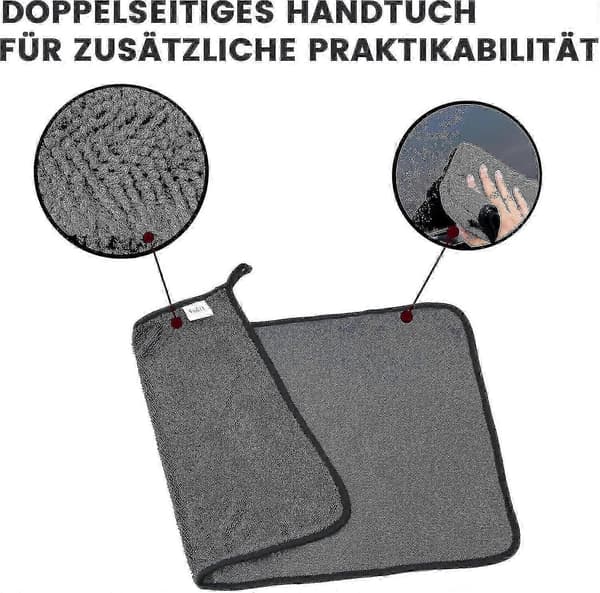 Brusekabineklud til vandfjernelse i bruser og badekar, skinnende badekar klud XXL, hurtigtørrende klud 1Pcs 40 x 40 cm