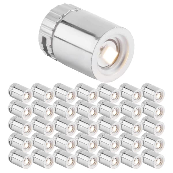 【03】36 stk. miniaturelamper til dukkehus, miniature LED-lys til håndværk, mini spotlight batteridrevet (varm hvid)