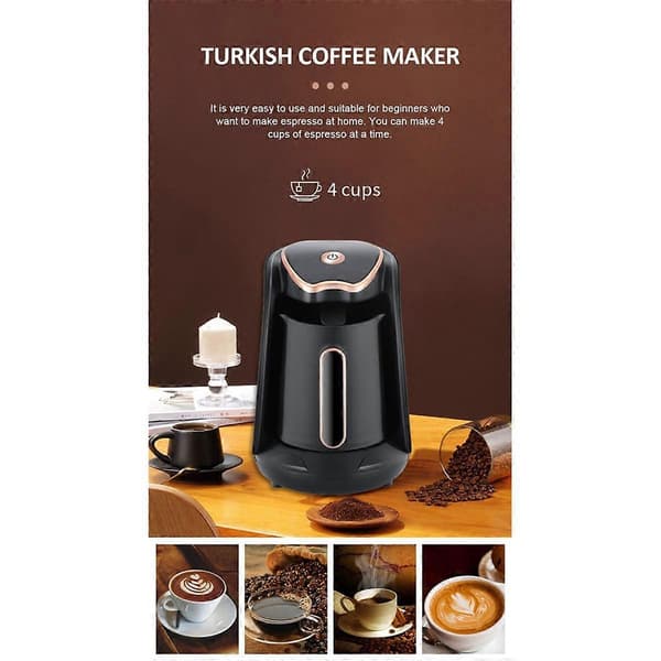 【03】Turkish Arabic Greek Coffee Maker 600W Electric Coffee Pot Moka Coffee Kettle Automatic Coffee