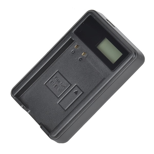 SEIVI EN EL15 Kamerabatterioplader LCD-opladningsdisplay til Nikon D800 D750 D7000 Enkelt Slot