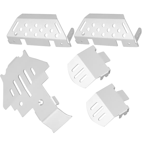5 st/set Chassi Pansar Skyddsplatta Aluminiumlegering Skydd Passar för TRAXXAS/TRX‑4/TRX4 RC Bil