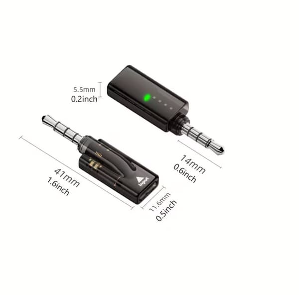 2 kpl Type C - 3,5 mm kuulokesovitin, Type-C naaras - 3,5 mm uros kuulokesovitin