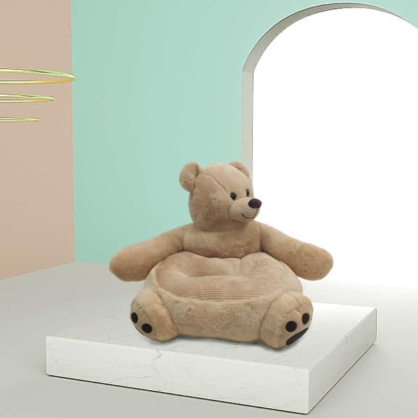 【03】Udstoppede dyr sofa kompatibel med børn smiling-bear