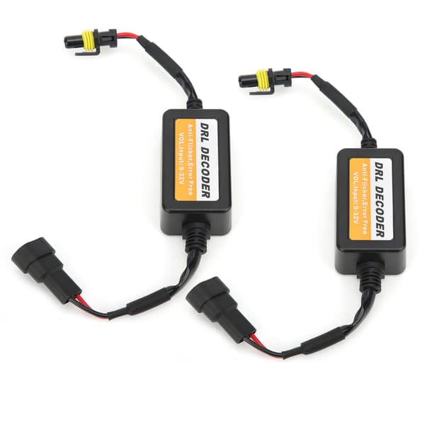 Universell varselljusdekoder felfri 9006 LED-lampor anti-flimmer 9‑32V