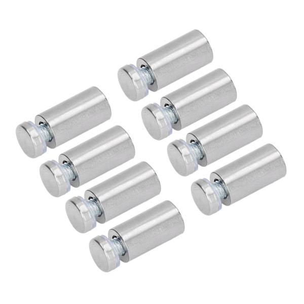 12 stk. afstandsskruer rustfrit stål vægskilt reklame hardware søm til akryl 19x40mm