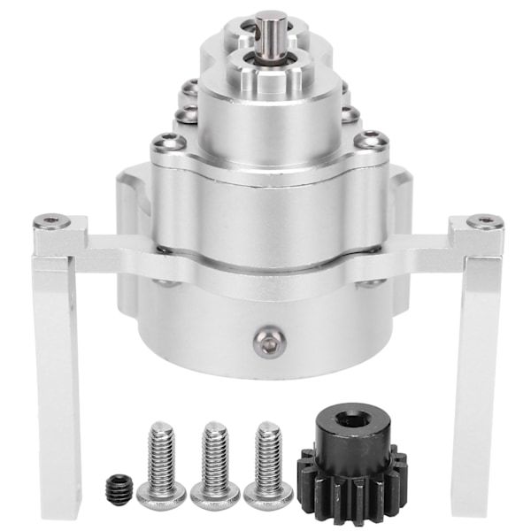 313 mm Akselafstand Metal Chassis Ramme Front Gearkasse Passer til 1/10 RC Crawler Bil Dele Sølv