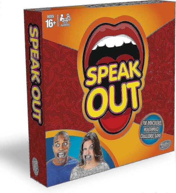 【03】Speak Out Braces Game, Fun Mouthpiece Challenge Game, Party Toy for Kids Adults, Interactive Speech Challenge Props