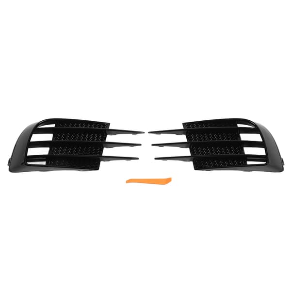 Gloss Sort Front Kofanger Tågelygte Grill Cover Trim til 6 MK6 GTD 2008‑2013