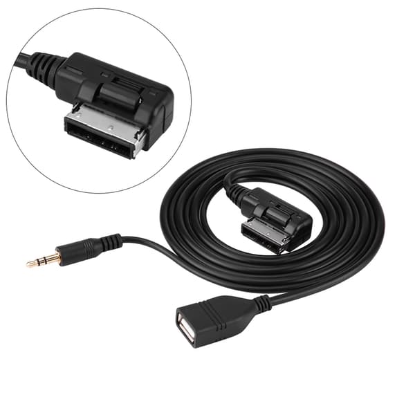 Auton AUX USB -sovitinkaapeli Mercedes Benz C63 E200l CLS E S ML -luokalle