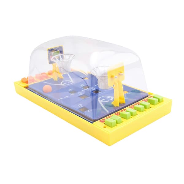 Minibasketbordspel Schackbräde Vingerbasketbalmachine Desktop Katapult Interactieve Vinger yellow