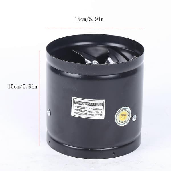 150 mm aksialrørsventilator til industri, metalventilator, kanalventilator 220v