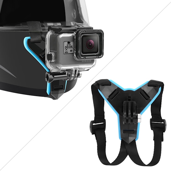 Motorcykelhjälm Främre Hakfäste Hållare för SJCAM för XiaoYi Action Camera