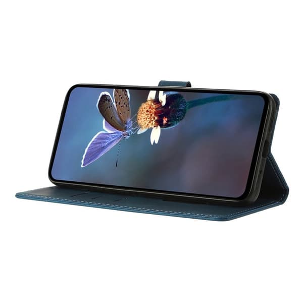 【03】Samsung Galaxy A57 Pungcover Kunstlæder - Blå