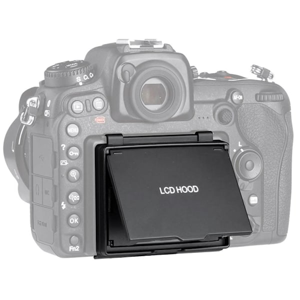 LCD Skärmskydd Pop up Kamera Solskydd Visir Solskydd Huvskydd för Nikon D500