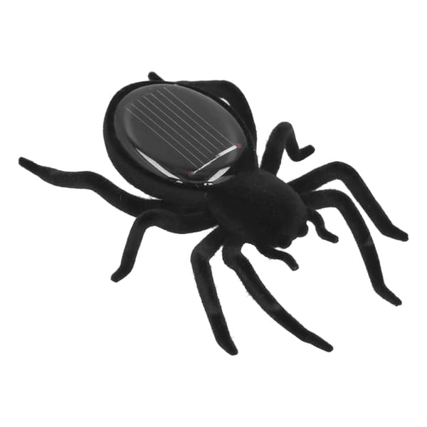 Soldriven Simuleringsspindel Leksaker Livslik Vibration Tarantula Solcellspussel Leksak