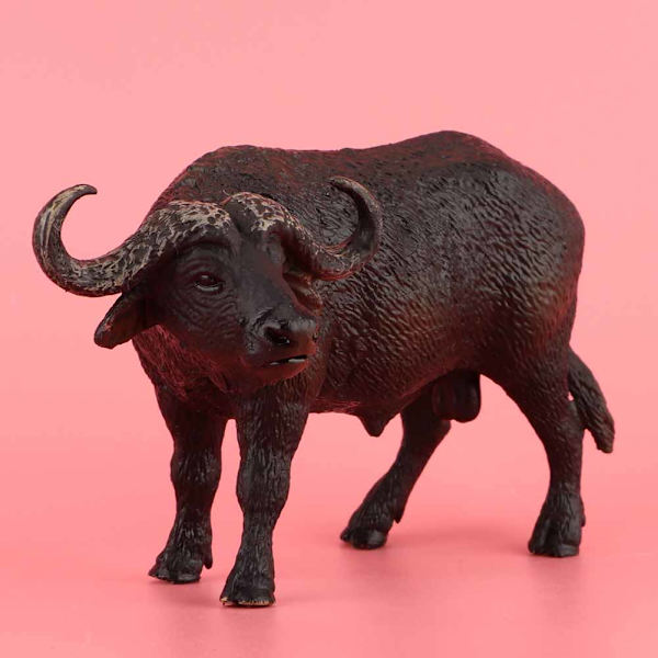 Djurmodell Barnleksak Simulering Buffel Miljövänlig Plast Mini Dekoration