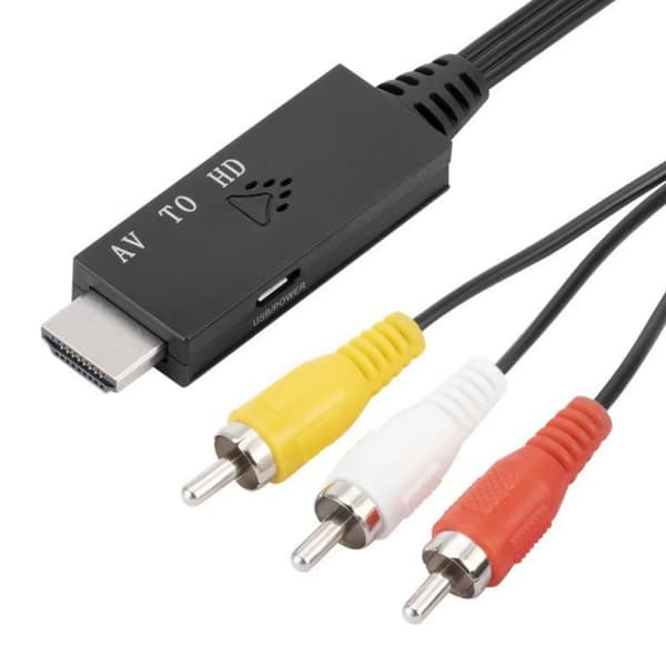 AV til HDMI adapterkabel, RCA-kabel, AV til HDMI-konverter, spil set-top-boks adapterkabel