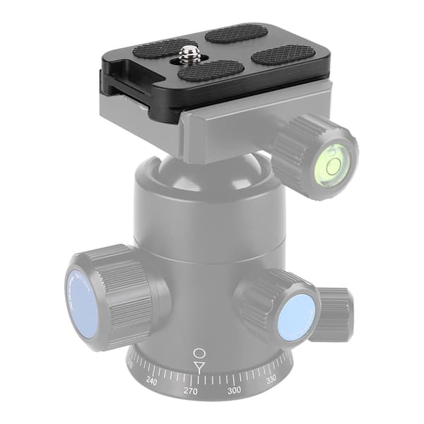 QR-60 Quick Release Plate 1/4\" Skruemontering med Remspænde til Arca Swiss Kuglehoved Stativ