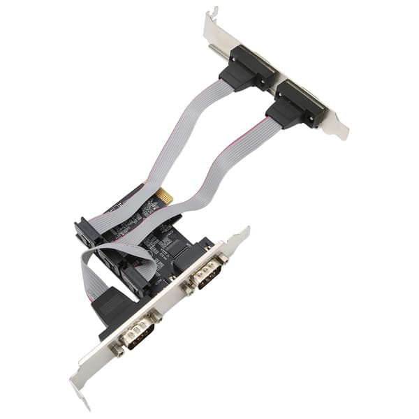 PCIE Udvidelseskort PCI Express X1 til Interface 4 RS232 Serielle Porte Bred Anvendelse Adapterkort
