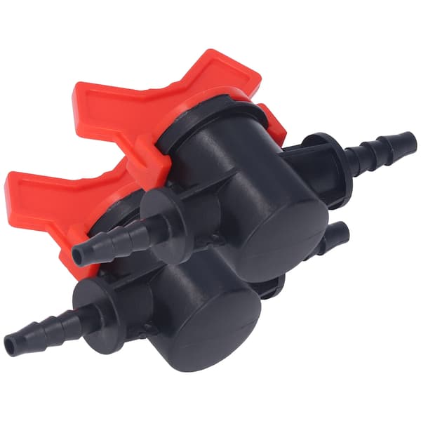 2 st Flödesregulator ABS Plast Vätskekontroll Stoppventil Vattenpump Rak Genomgående Ventil 4mm Ytterdiameter