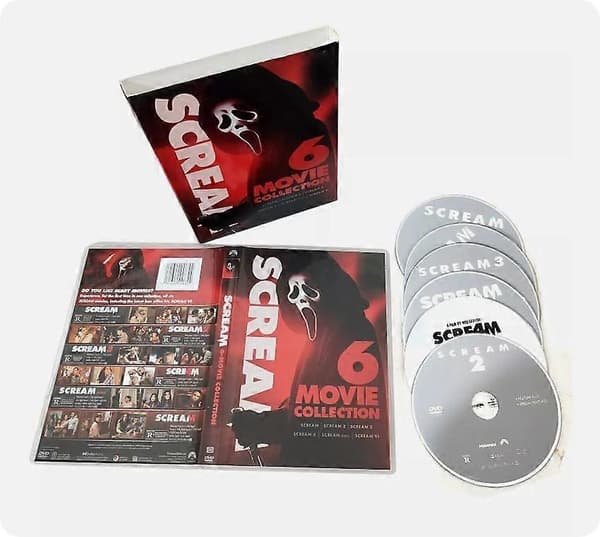 【03】Scream 1-6 Engelsk version (DVD) Film 6-skiver Ny