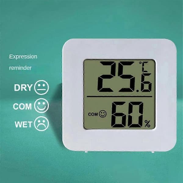 【03】10X Mini Indendørs Termometer LCD Digital Temperatur Rum Hygrometer Måler Sensor Fugtighedsmåler Hjem_Kvalitetsgaver