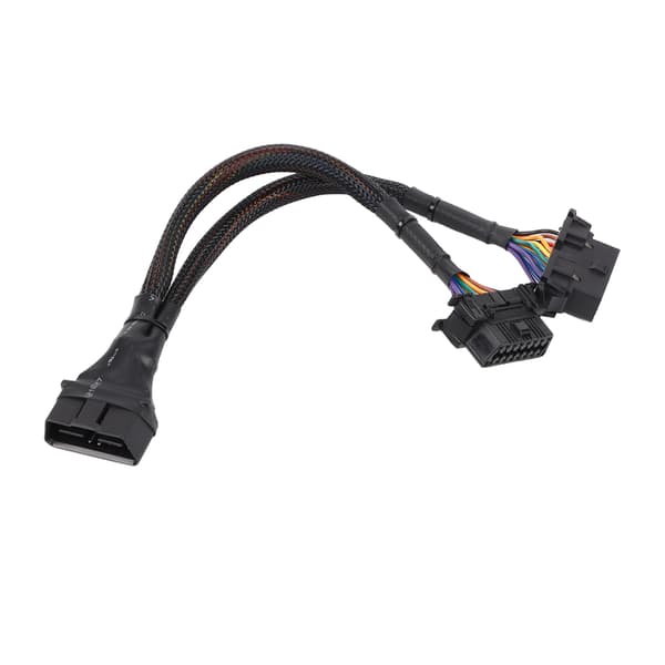 1 til 2 OBD Adapter Splitter Y Kabel Forlængerledning Bil Diagnostisk Scanningsværktøj