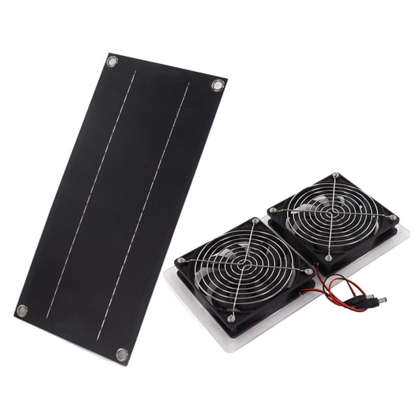Solpanel Fläkt Kit Vattentät Portabel Miljövänlig Solarfläkt för Utomhusbruk 100W 12V Enkel Panel