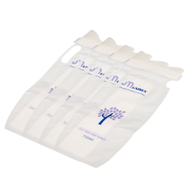 12 stk. 700ML Engangs urinposer Bærbare Effektiv Forsegling Foldbar Unisex Urinpose