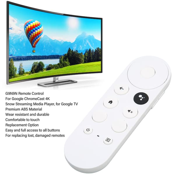 Google Chromecast 4K Snow Streaming Player Fjärrkontroll Ersättning
