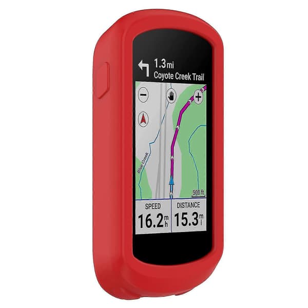Til Garmin Explore 2 cykel-GPS-computer. Anti-fald blødt silikoneetui. Red Style A