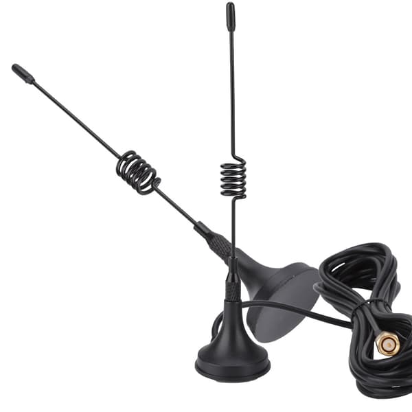 Sugproppsantenn 433Mhz RP SMA-kontakt Hane Rak med Magnetisk Bas för Amatörradio