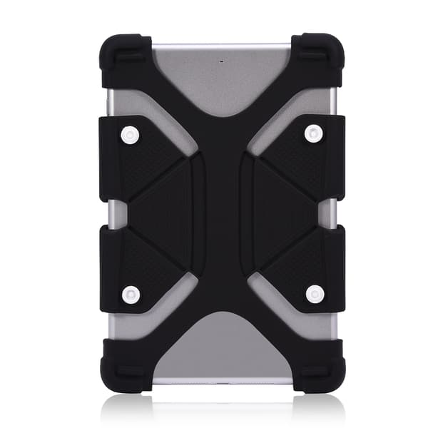 Justerbar silikonebeskytter Universal til iPad/Samsung/Lenovo Tablet (Sort 7,9-9\")